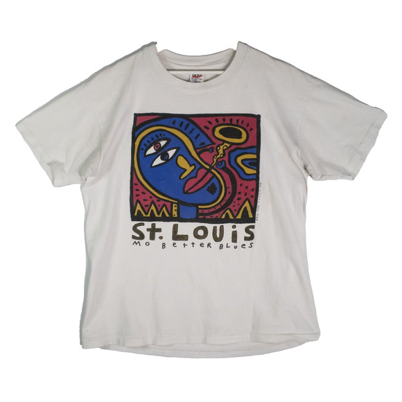 Vintage Spike Lee T Shirt Mo Better Blues Promo Big Hed Designs Single Stitch XL - Picture 8 of 14